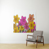 Tenture Daffodils colorés Fleurs Design (En situation)