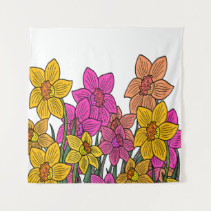 Tenture Daffodils colorés Fleurs Design