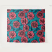 Tenture Dahlias (Devant (Horizontal))