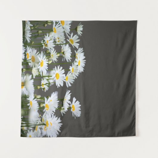 Tenture Daisies on Grey (Devant (Horizontal))