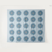 Tenture Daisy Bleue (Devant (Horizontal))