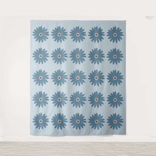 Tenture Daisy Bleue (Devant)