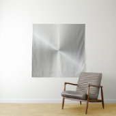 Tenture Dalles circulaires métal fer (En situation)