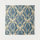 Tenture Damascus seamless pattern of floral ornament on be (Devant)