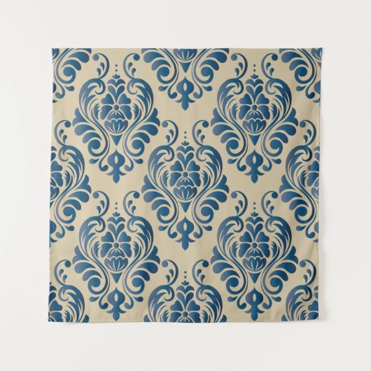 Tenture Damascus seamless pattern of floral ornament on be (Devant)