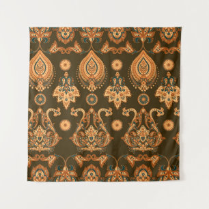 Tenture Damask Floral : Style Vintage sans couture