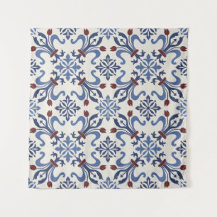 Tenture Damask Majolica Poterie Design Carreaux