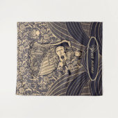 Tenture Dame avec guitare (Devant (Horizontal))