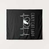 Tenture Dame du Crazy Cat (Devant (Horizontal))