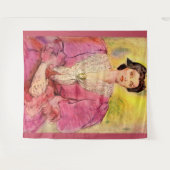 Tenture dame rose (Devant (Horizontal))