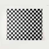 Tenture Damier noir et blanc (Devant (Horizontal))