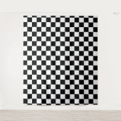 Tenture Damier noir et blanc (Devant)