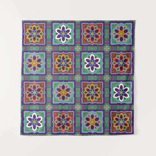 Tenture Dan-cheong. Art du temple traditionnel coréen.danc (Devant)