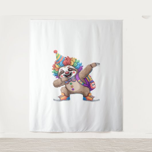 Tenture Dancing Clown Dabbing Éffrayant Halloween paresse  (Devant)