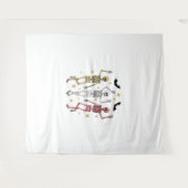 Tenture Dancing Skeleton Halloween (Devant (Horizontal))