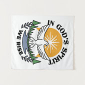 Tenture Dans l’Esprit de Dieu, nous nous élevons - Foi et  (Devant (Horizontal))