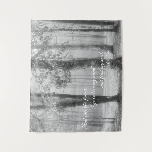 Tenture Dans la forêt je vais ... Trouver mon âme (Devant)