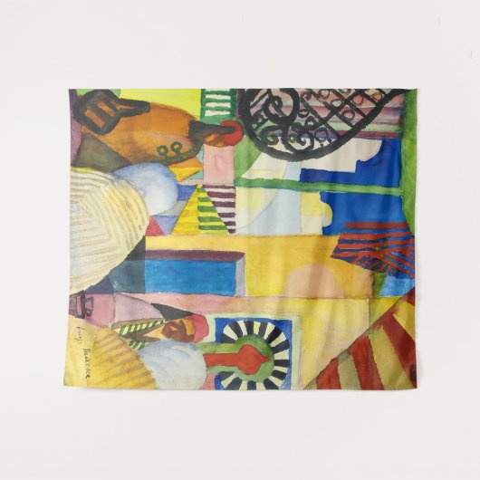 Tenture Dans les bazars | Auguste Macke | (Devant (Horizontal))