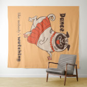 Tenture Danse comme personne ne regarde Carlin Girl (En situation (horizontale))