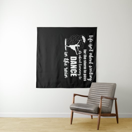 Tenture Danse Dans La Pluie (En situation (horizontale))