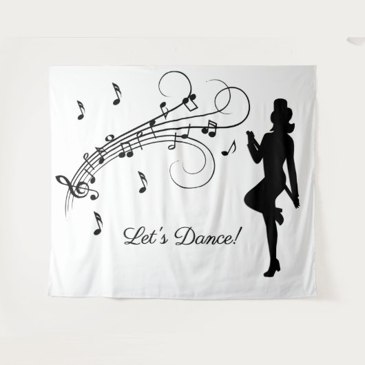 Tenture Danse en haut de la scène sur mesure (Devant (Horizontal))