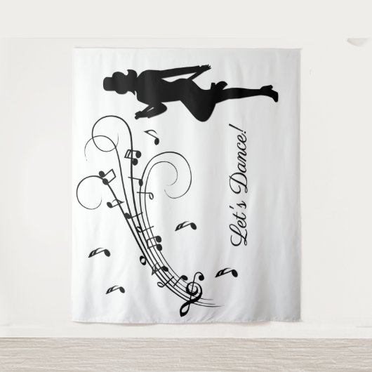 Tenture Danse en haut de la scène sur mesure (Devant)