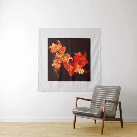 Tenture Danse Feux d'artifice Art Abstrait (En situation (horizontale))