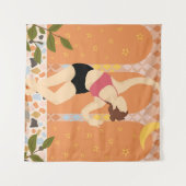 Tenture Danse Lune (Devant (Horizontal))