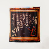 Tenture Danse sous la pluie, La Vie Cite Expressions (Devant)