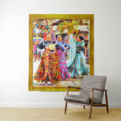 Tenture Danseurs du Festival mexicain de Ceviche 2549 (En situation)