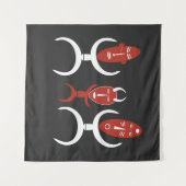 Tenture Danseurs tribaux africains abstraits (Devant (Horizontal))