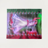 Tenture Danseuse mexicaine et Rose 0175 (Devant (Horizontal))