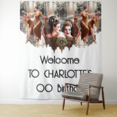 Tenture Danseuses à flapper Gatsby dans les années 1920 (En situation)