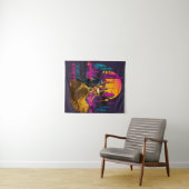 Tenture Dansez Madness Couple dans les rues de Neon City (En situation (horizontale))