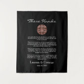 Tenture Dara Knot Irlandais Handfasting Vows Mariage Wall (Devant)