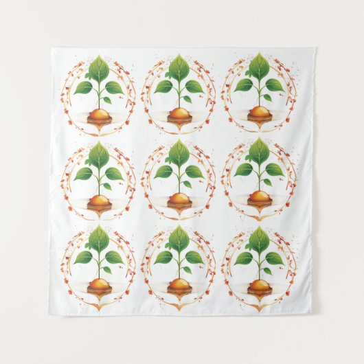 Tenture Dari Benih Menuju Kehidupan Baru Dekorasi Pernikah (Devant)