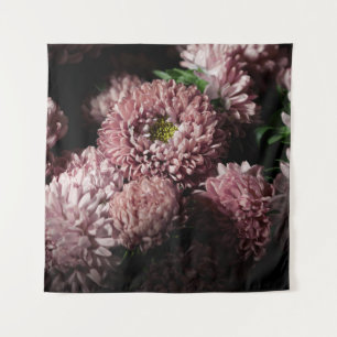 Tenture Dark Moody Botanicals : Asters roses