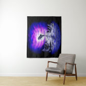 Tenture Dauphin clair de lune (En situation)