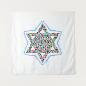 Tenture David Star made with Gemstones (Devant)