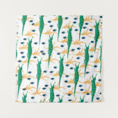 Tenture De mignons crocodiles sans couture motif. Animaux (Devant (Horizontal))