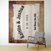 Tenture Déclaration d'indépendance 📜 mariage vintage (En situation)