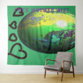 Tenture DECOR_CUTE MÈRE GIFT_mediumGREEN _RMDESIGNFLO55 (En situation (horizontale))