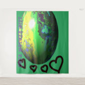 Tenture DECOR_CUTE MÈRE GIFT_mediumGREEN _RMDESIGNFLO55 (Devant)