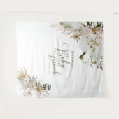 Tenture Décor de Brunch pour Bébé Bohème avec Fond personn (Devant (Horizontal))