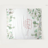 Tenture Décor de douche de mariée verdoyant Accessoire pho (Devant (Horizontal))