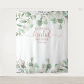 Tenture Décor de douche de mariée verdoyant Accessoire pho (Devant)