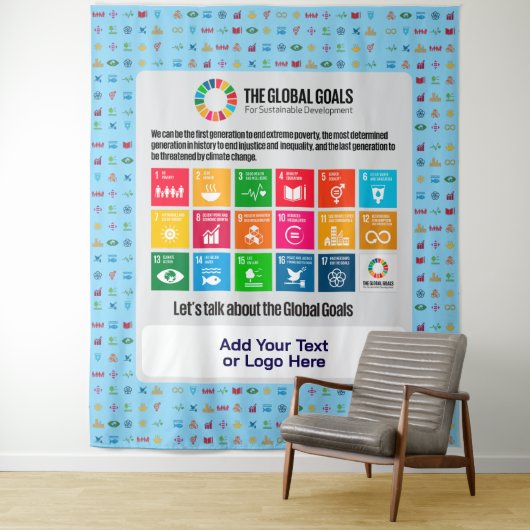 Tenture Décor de durabilité pour le bureau à domicile (En situation)