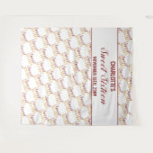 Tenture Décor de fête d'anniversaire Sweet 16 Rouge Or (Devant (Horizontal))