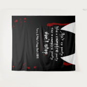 Tenture Décor de fête dans l'antre de vampire pour Hallowe (Devant (Horizontal))