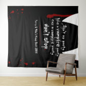 Tenture Décor de fête de repaire de vampire Halloween qui  (En situation (horizontale))